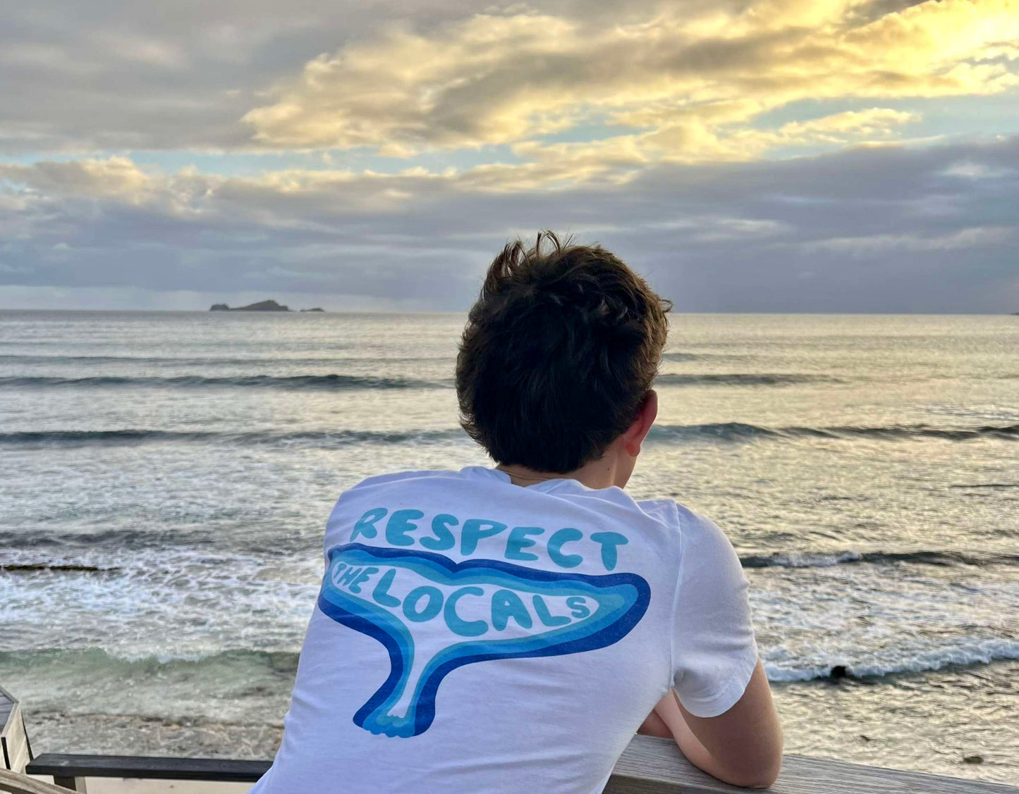 "Respect the Locals" White Tee